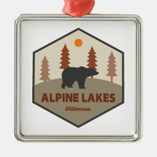 Ornamento De Metal Alpine Lakes Wilderness Washington Urso