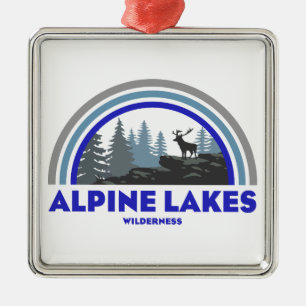Ornamento De Metal Alpine Lakes Wilderness Washington Veado Arco-íris