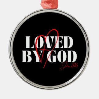 Ornamento De Metal Amado por Deus – João 3:16