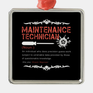 Ornamento De Metal Amantes Mecânicos  Definição do técnico de manuten