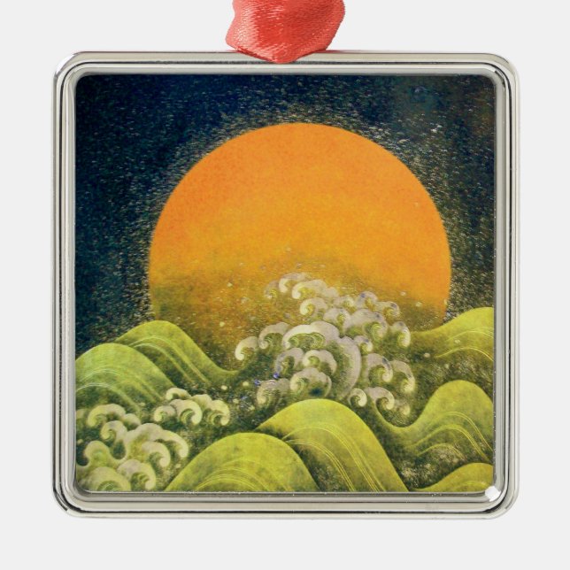 ORNAMENTO DE METAL AMATERASU, SUN GODDESE (Frente)