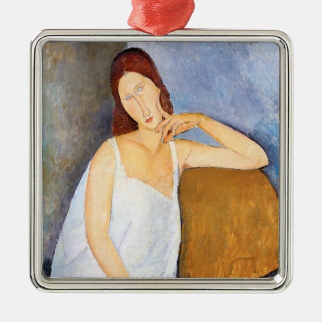 Ornamento De Metal Amedeo Modigliani - Jeanne Hebuterne (Frente)