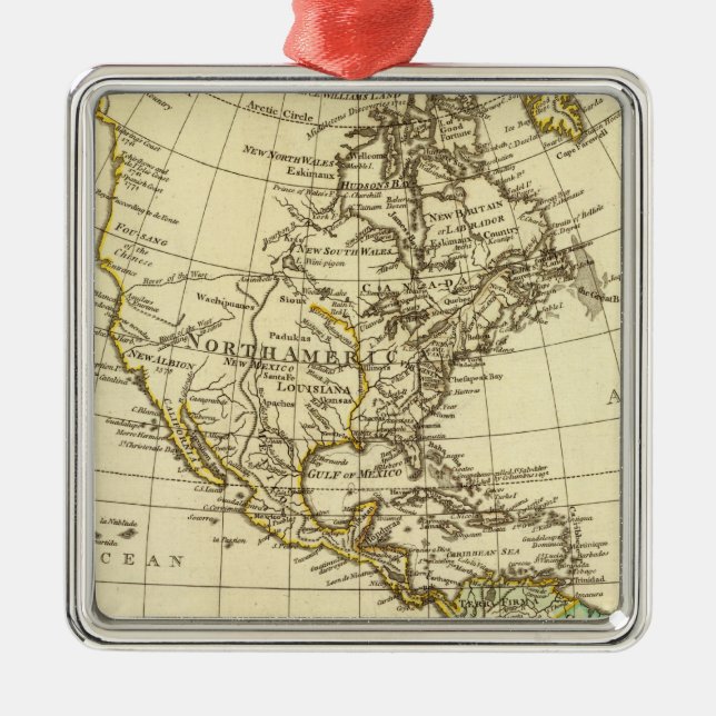 Ornamento De Metal América (Frente)