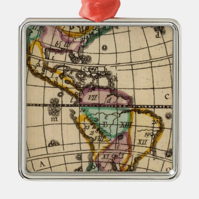 Ornamento De Metal América 6 (Frente)