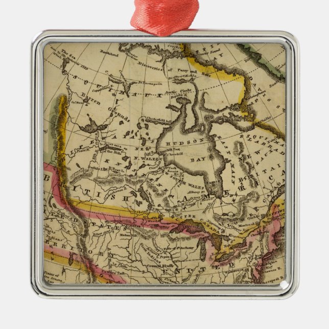 Ornamento De Metal America do Norte 42 (Frente)