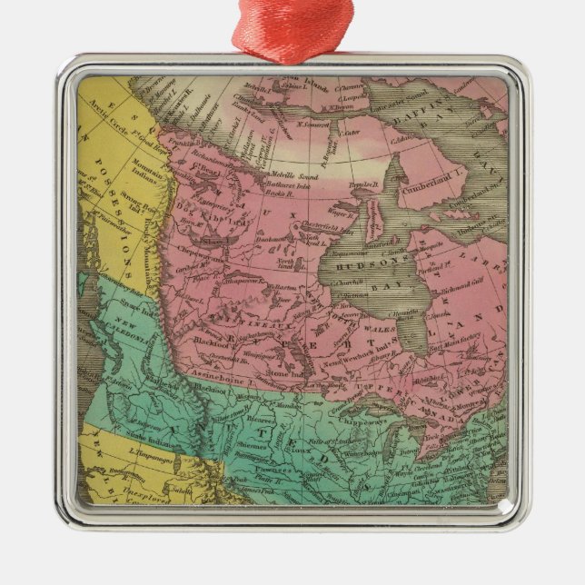 Ornamento De Metal America do Norte 5 (Frente)