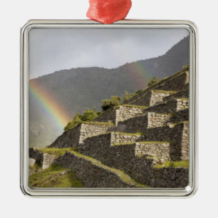 Ornamento De Metal América do Sul, Peru, Machu Picchu. Arco-íris so