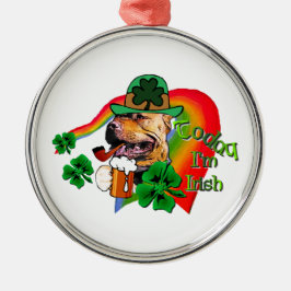 Ornamento De Metal American Pit Bull Terrier St Patricks