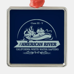 Ornamento De Metal American River Rafting