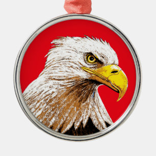 Ornamento De Metal Americano Eagle