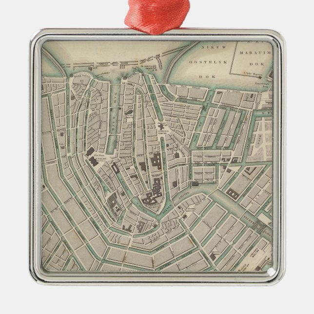 Ornamento De Metal Amesterdã 2 (Frente)