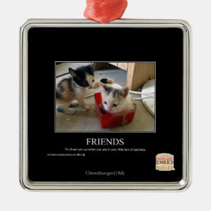 Ornamento De Metal Amigos