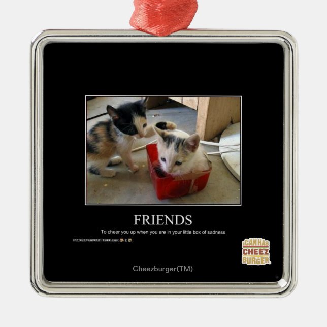 Ornamento De Metal Amigos (Frente)