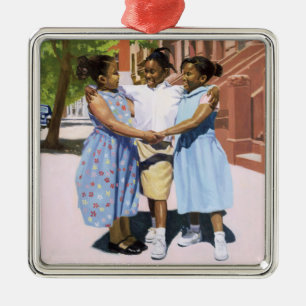 Ornamento De Metal Amigos 2001