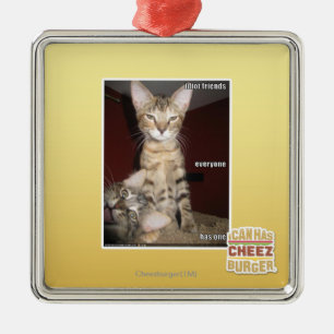 Ornamento De Metal Amigos do idiota