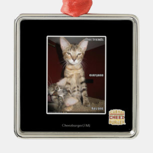 Ornamento De Metal Amigos do idiota