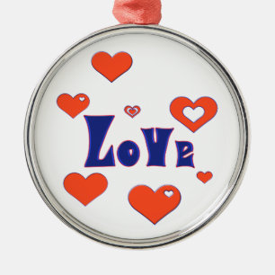 Ornamento De Metal Amor
