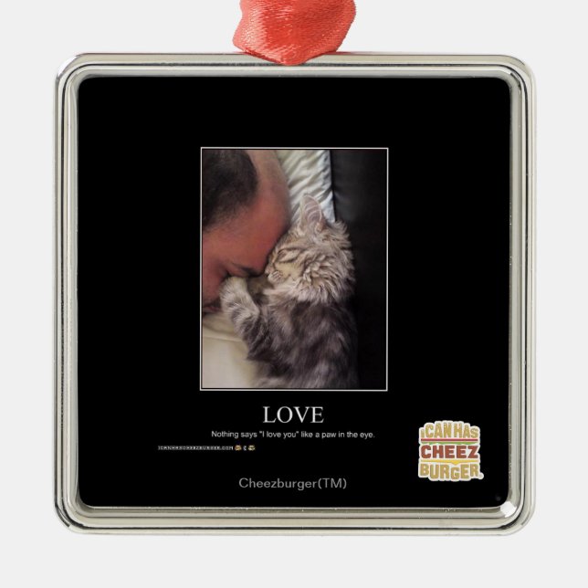 Ornamento De Metal Amor (Frente)