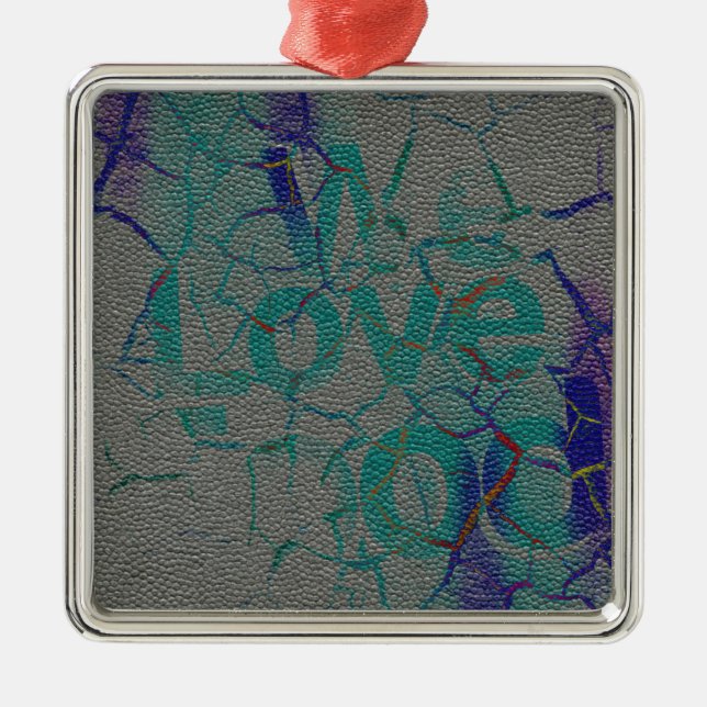 Ornamento De Metal Amor (Frente)