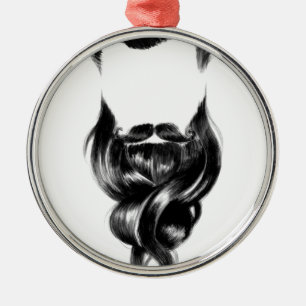 Ornamento De Metal Amor da barba