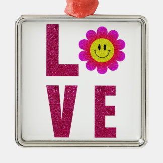 Ornamento De Metal Amor Girassol