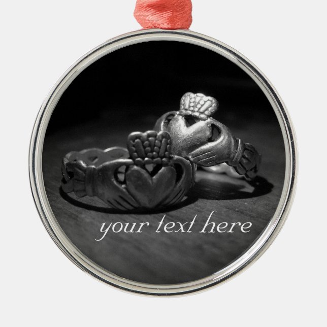 Ornamento De Metal amor irlandês (Frente)