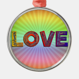 ORNAMENTO DE METAL AMOR PALAVRAS