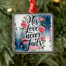 Amor personalizado nunca falha cristão