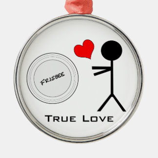 Ornamento De Metal Amor verdadeiro do Frisbee final