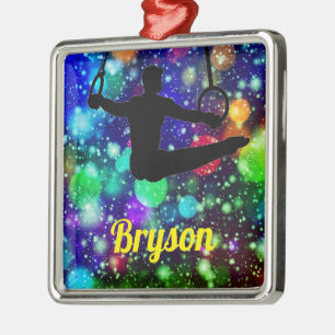 Ornamento De Metal Anéis de ginástica de rapazes