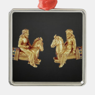 Ornamento De Metal Anel do pescoço sob a forma dos cavaleiro de