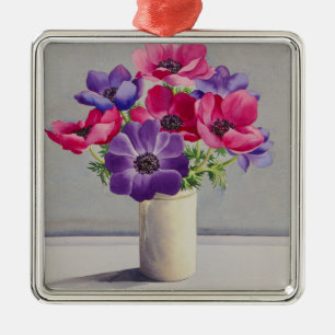 Ornamento De Metal Anêmonas