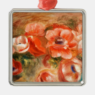Ornamento De Metal Anêmonas por pintura impressionista de Renoir