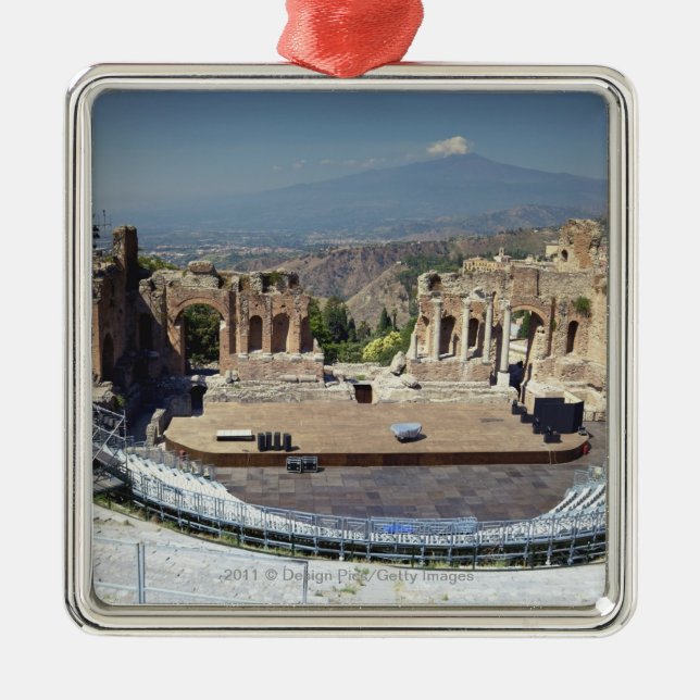 Ornamento De Metal Anfiteatro grego 3 (Frente)