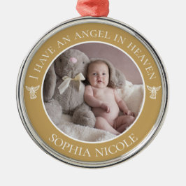 Ornamento De Metal Angel in Heaven Memorial Photo