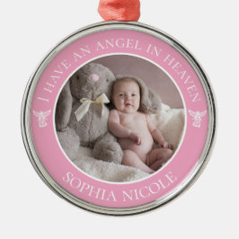 Ornamento De Metal Angel in Heaven Memorial Photo