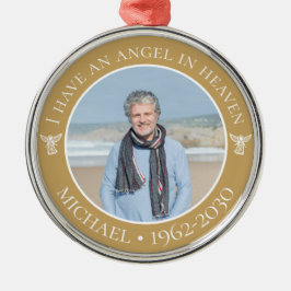 Ornamento De Metal Angel in Heaven Memorial Photo