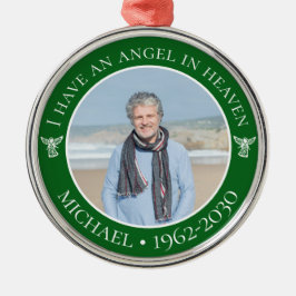 Ornamento De Metal Angel in Heaven Memorial Photo
