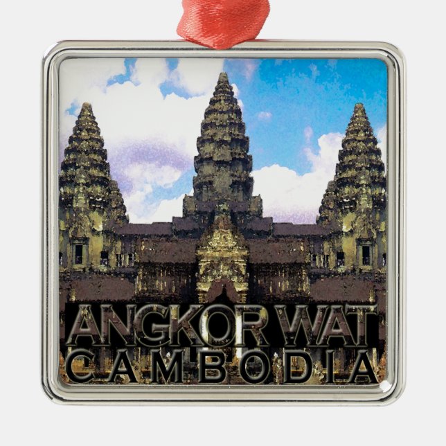 Ornamento De Metal Angkor Wat (Frente)