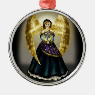 Ornamento De Metal Anjo de Chanukah