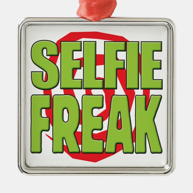 Ornamento De Metal Anormal G de Selfie (Frente)