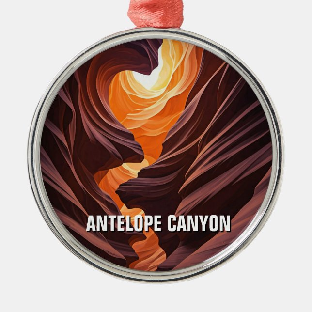 Ornamento De Metal Antelope Canyon Souvenir (Frente)
