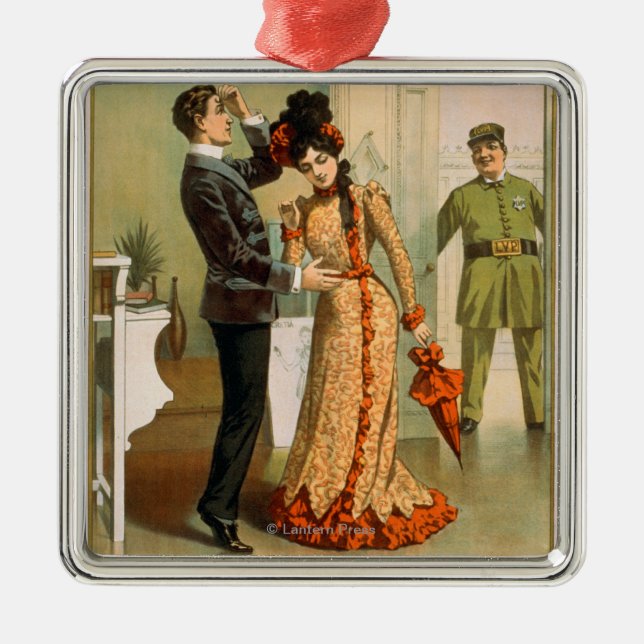 Ornamento De Metal Anthony impertinente "nele outra vez" poster do (Frente)