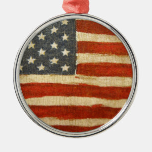 Ornamento De Metal Antiga bandeira Glória Americana
