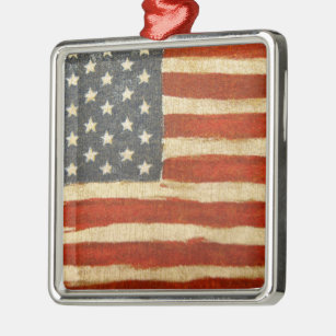 Ornamento De Metal Antiga bandeira Glória Americana