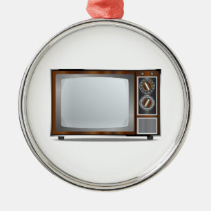 Ornamento De Metal Antigo aparelho de televisão