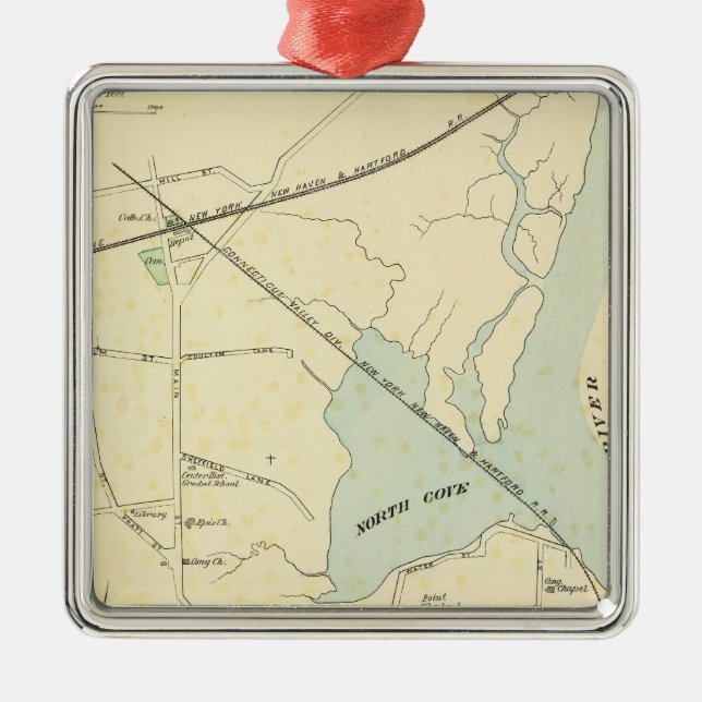 Ornamento De Metal Antigo Saybrook (Frente)