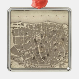 Ornamento De Metal Antuérpia, Bélgica