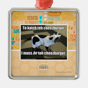 Ornamento De Metal Ao katch o cheezburger