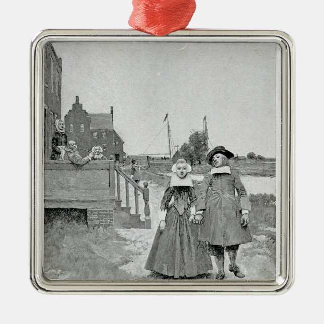 Ornamento De Metal Ao longo do canal em Manhattan velho (Frente)